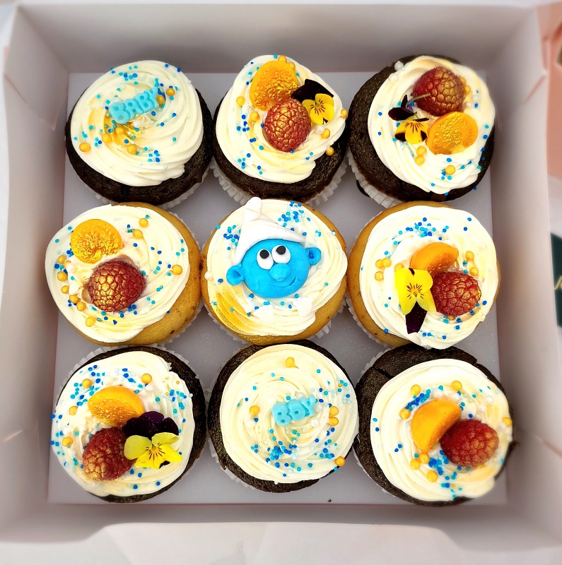 Cutie 9 Cupcakes Ștrumfi