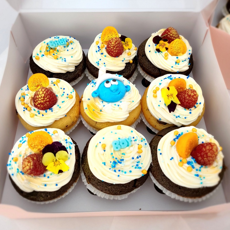 Cutie 9 Cupcakes Ștrumfi