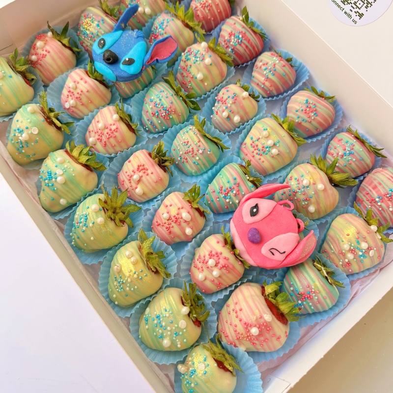 Capsuni in ciococolata Stich si Lilo - imagine 3