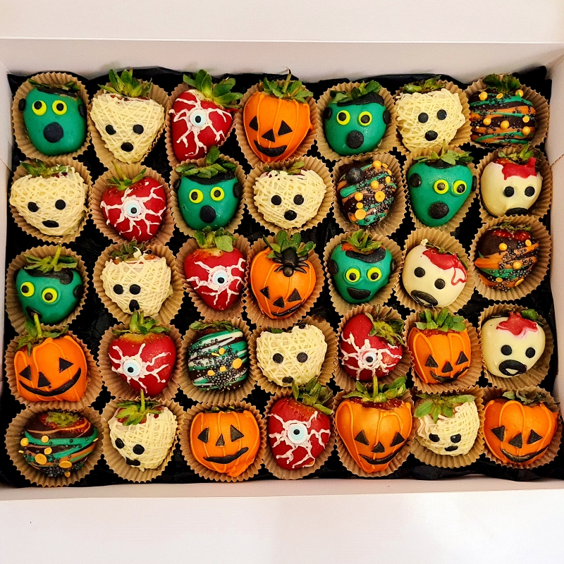 Cutie Capsuni in ciocolata Halloween party - imagine 3