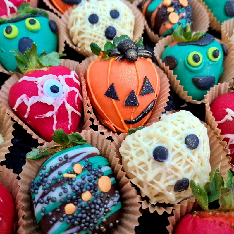 Cutie Capsuni in ciocolata Halloween party - imagine 2