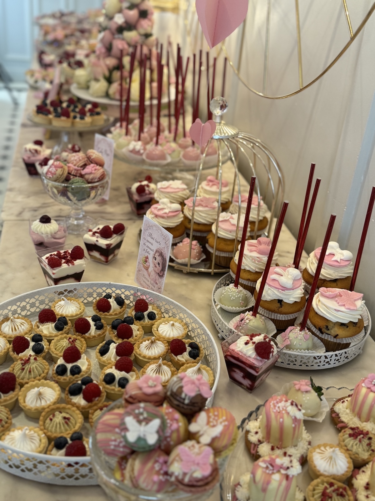 Candy Bar Premium de Botez Blush & Silver Grace - imagine 5