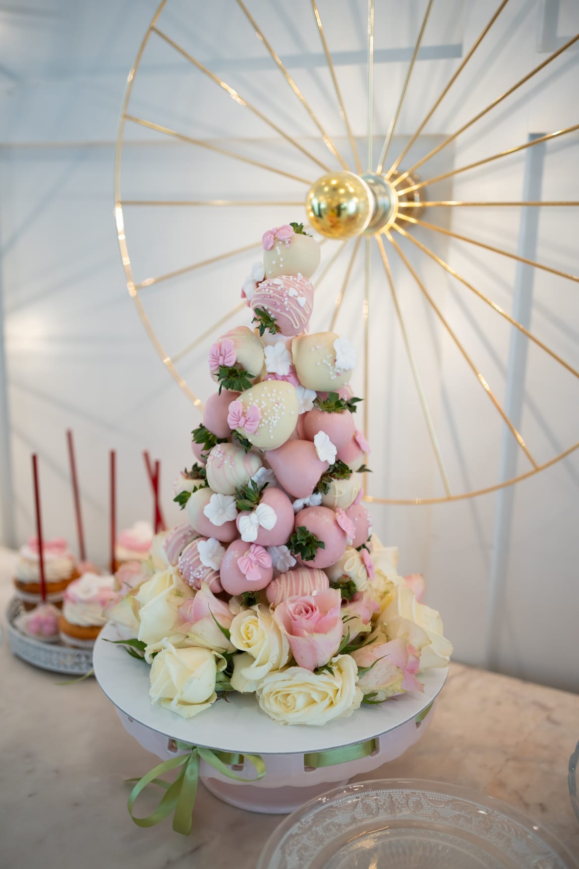 Candy Bar Premium de Botez Blush & Silver Grace - imagine 3